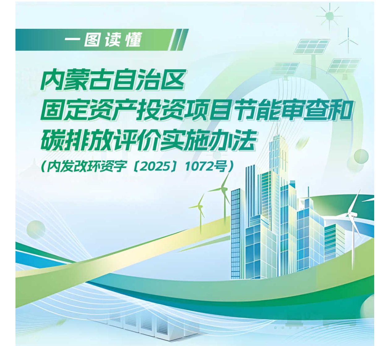 一图读懂|内蒙古自治区固定资产投资项目节能审查和碳排放...